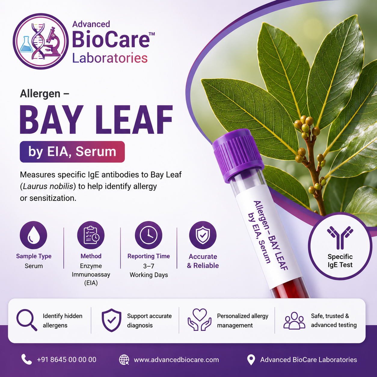 Allergen - BAY LEAF by EIA, Serum