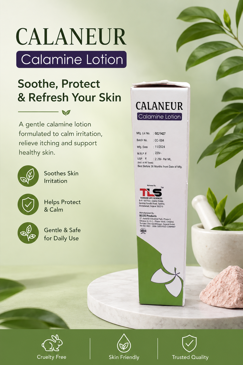 Calaneur Lotion – Soothing &amp; Cooling Skin Care Lotion