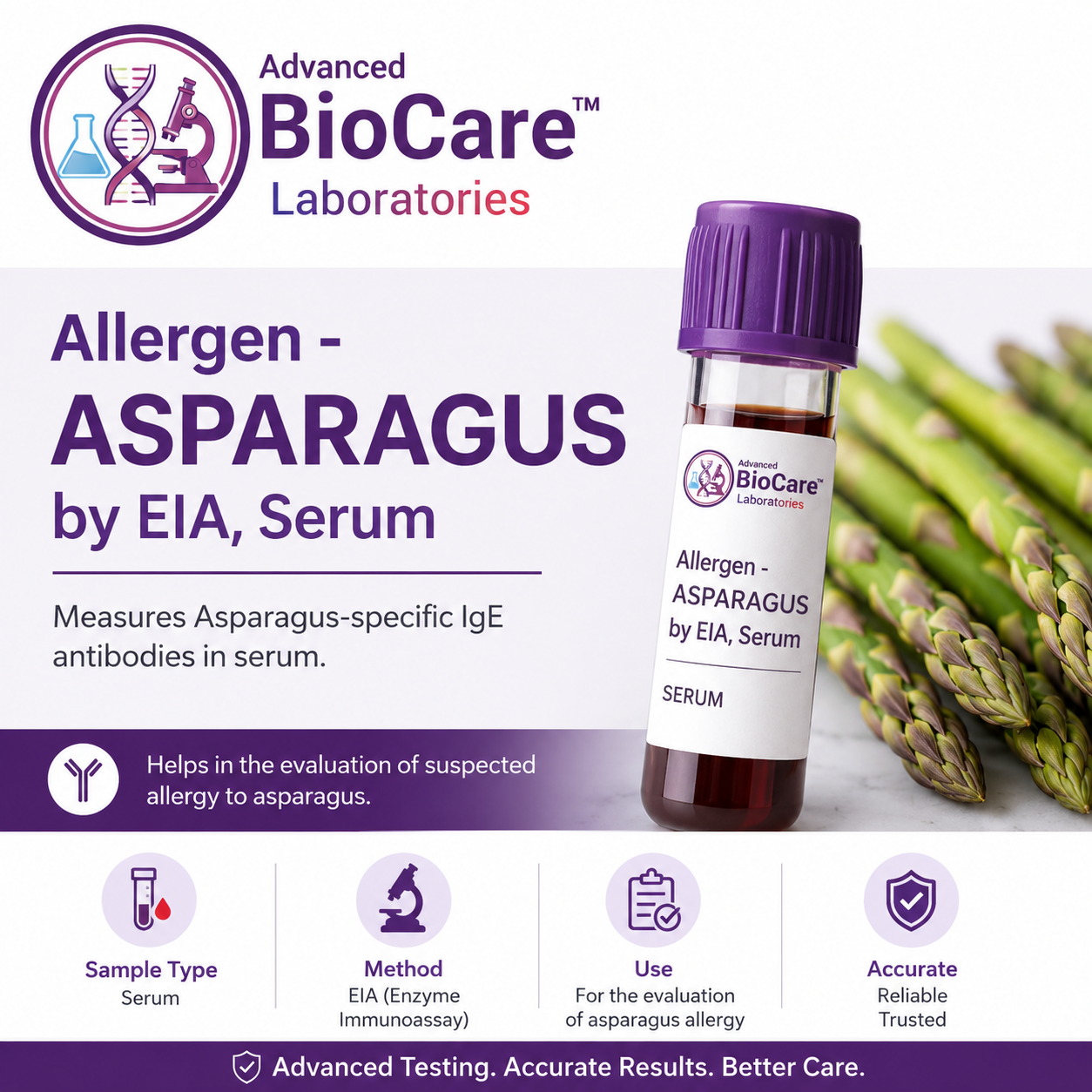 Allergen - ASPARGUS by EIA, Serum