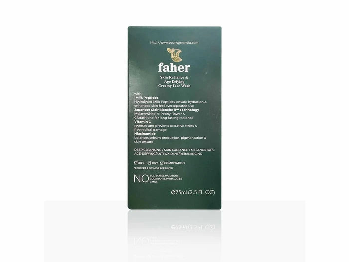 Faher Skin Radiance &amp; Age Defying Creamy Face Wash | 75 ml