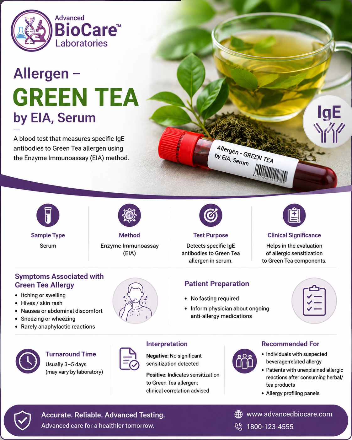 Allergen - GREEN TEA by EIA, Serum