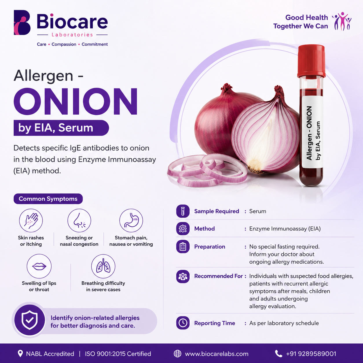 Allergen - ONION by EIA, Serum