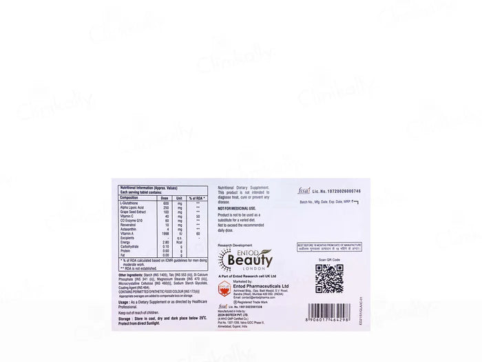 Glotamin Skin Brightening &amp; Anti-Ageing Tablet
