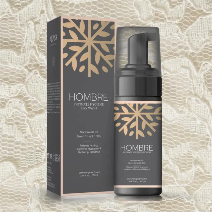Hombre Intimate Hygiene Dry Wash for Men (100 ml)