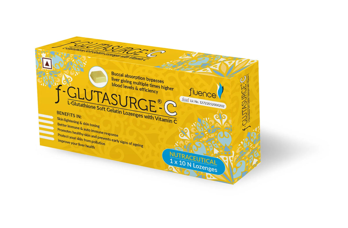 F-GLUTASURGE-C – L-Glutathione + Vitamin C Soft Gelatin Lozenges | Skin &amp; Antioxidant Nutritional Support