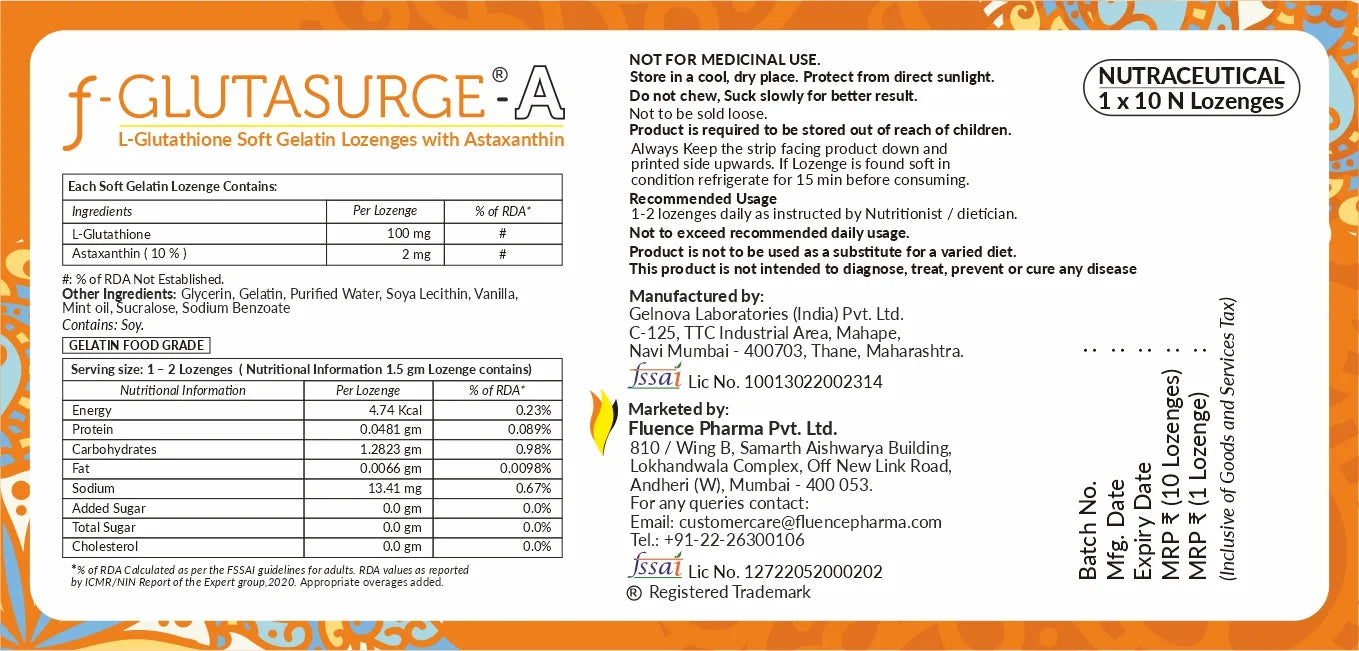BUCUAL ABSORPTION  F-GLUTASURGE -A