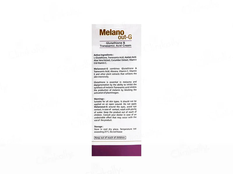 Melano Out-G Glutathione & Tranexamic Acid Cream Ourdermastore Melano Out-G Glutathione & Tranexamic Acid Cream Ourdermastore