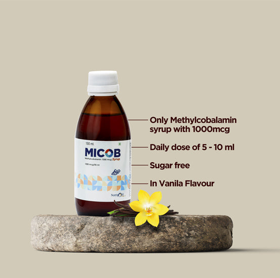 MICOB Methylcobalamin Syrup – Advanced Neuro Support &amp; Nerve Regeneration Formula
