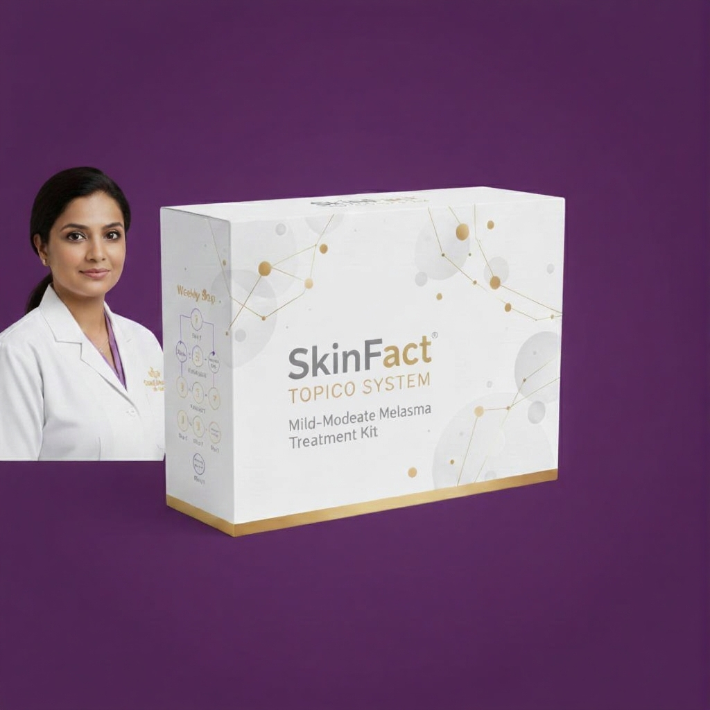 Skin Fact Topical System – Mild to Moderate Melasma Clinical Treatment Kit | Dermatologist Formulated