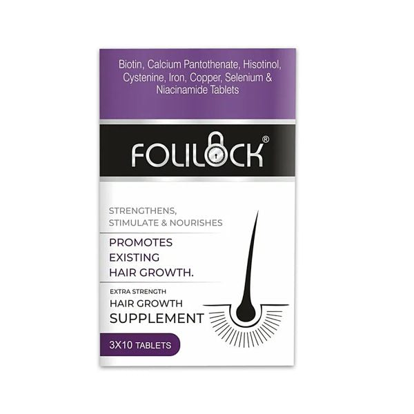 Folilock Hair Growth Tablet (3×10 Tablets)