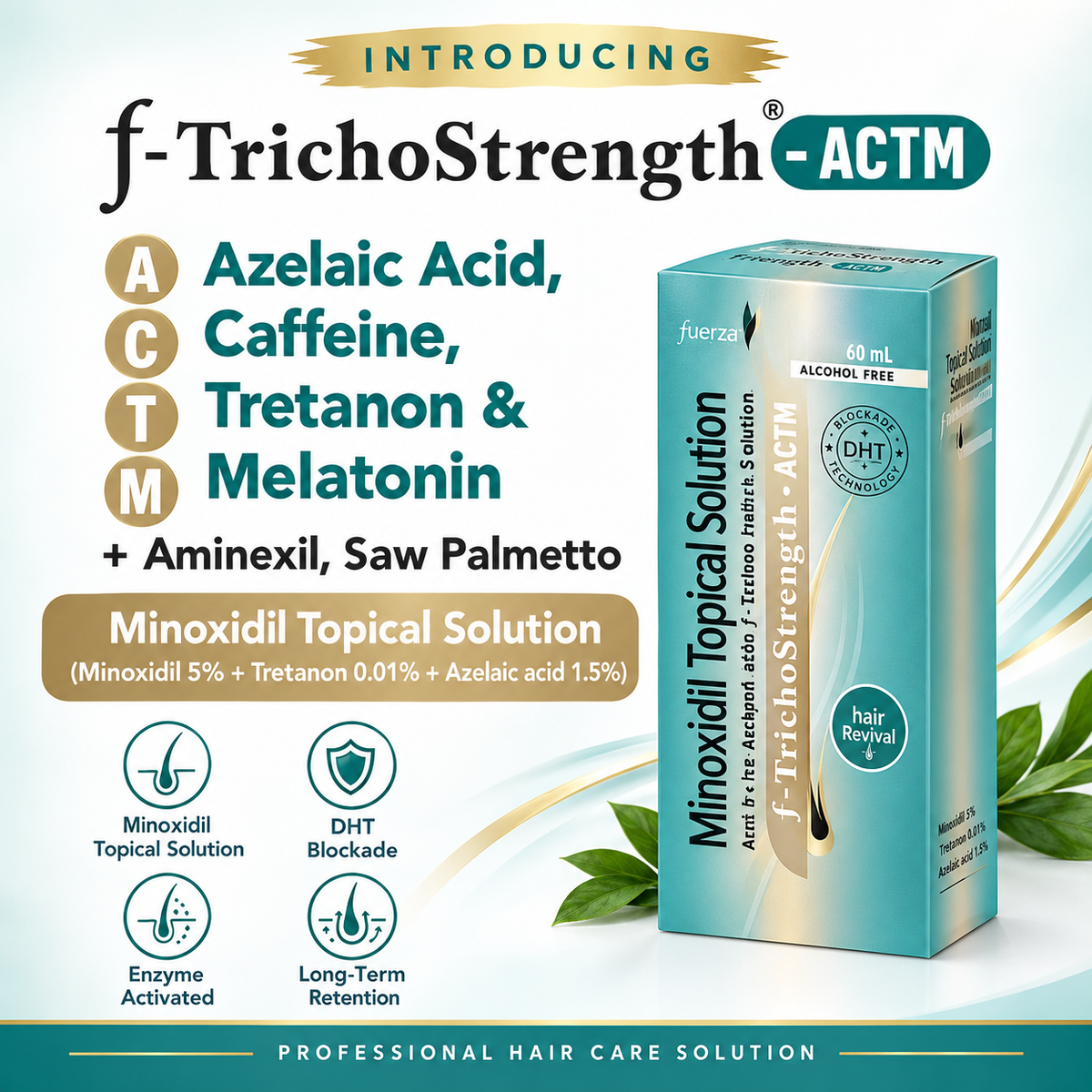 f-TrichoStrength®-ACTM Minoxidil Topical Solution – 60 mL | Advanced Hair-Loss Care