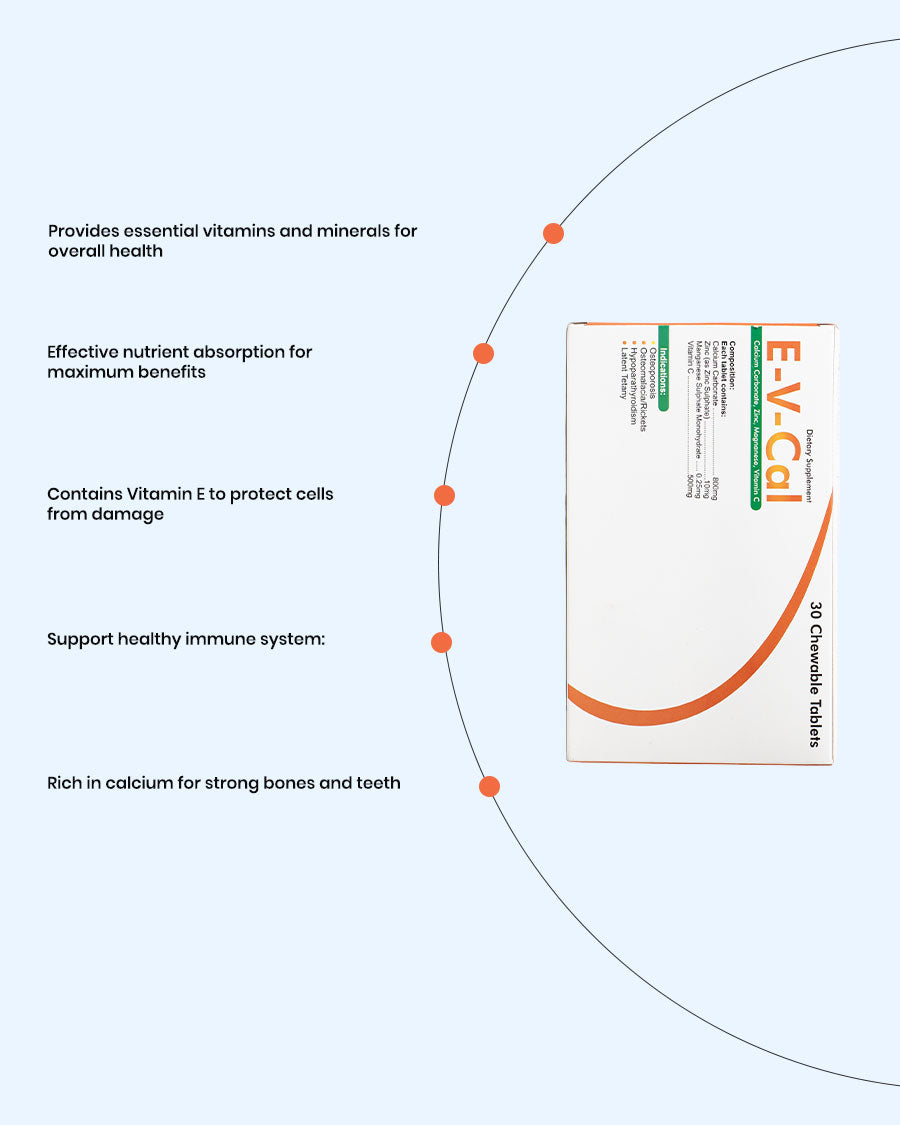 EV Cal – Advanced Bone Strength, Immunity & Daily Wellness Supplement