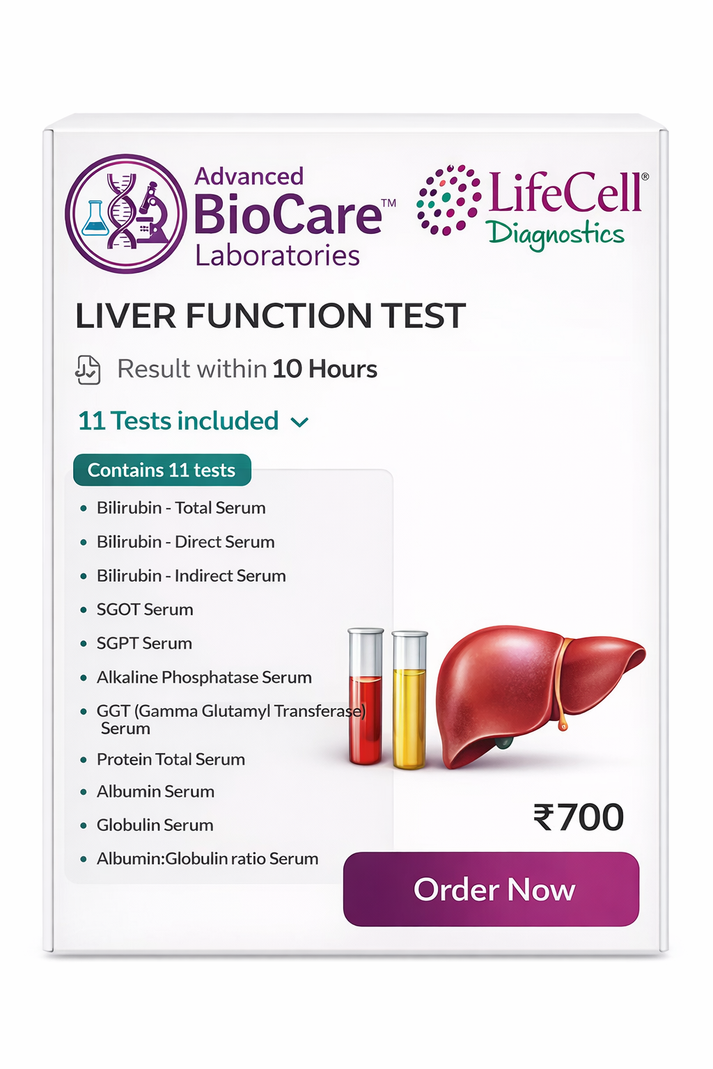 Liver Function Test (LFT) – 11 Comprehensive Parameters