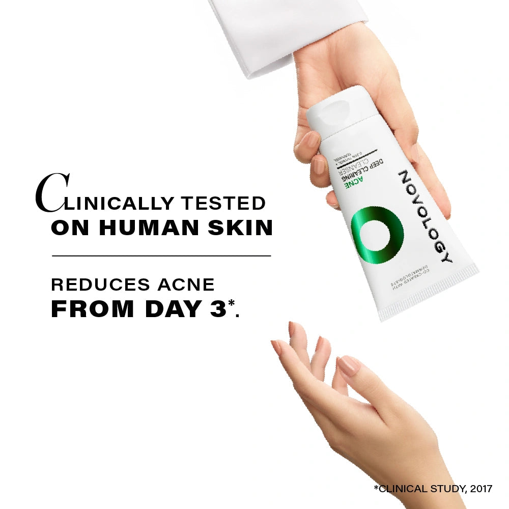 NOVOLOGY ACNE DEEP CLEARING CLEANSER, 150G 0.35% Thymol + Terpineol