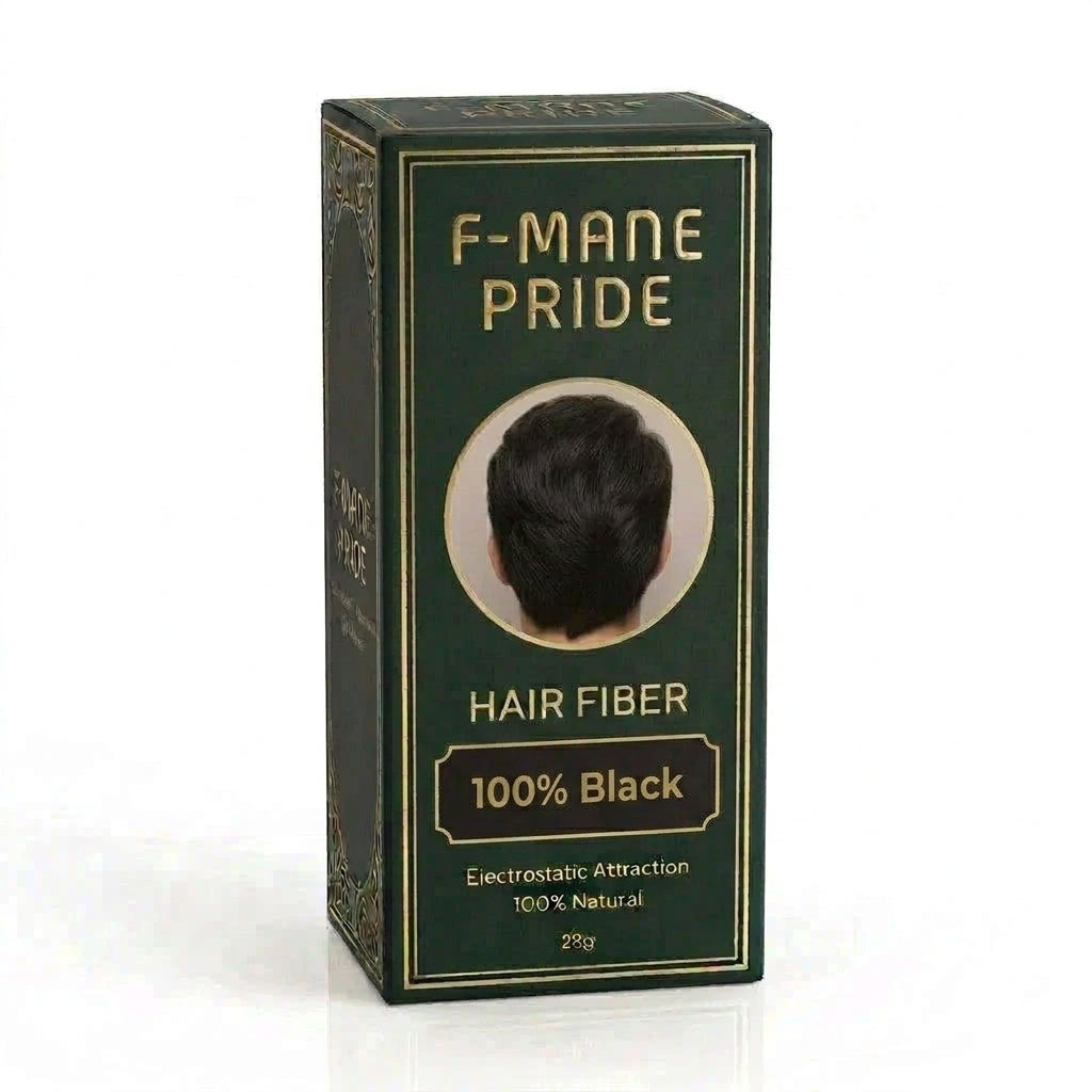 F-Mane Pride Hair Fibers 100 %  |Black Instant Hair Thickening, Scalp Coverage & Natural-Looking Volume – ₹950