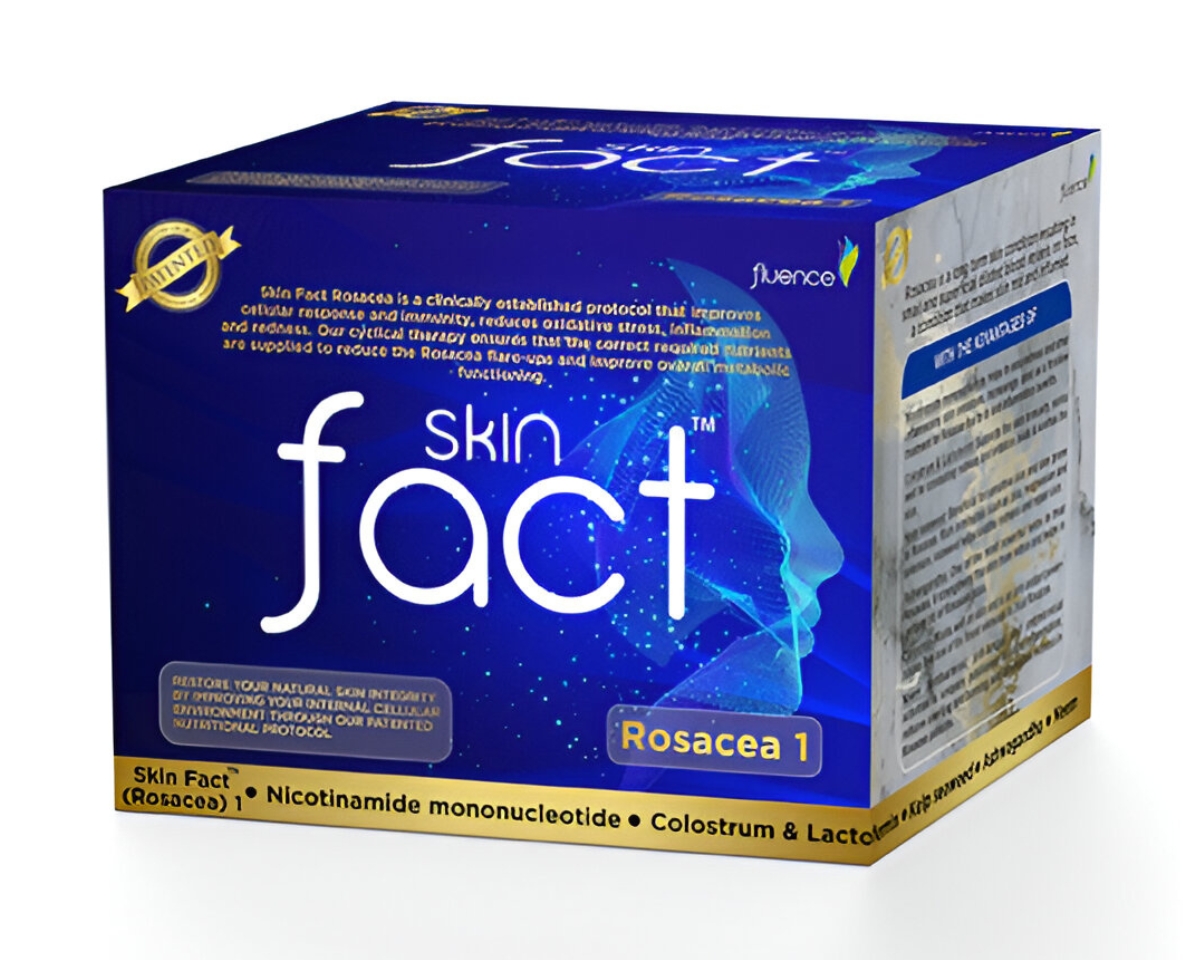 SKIN FACT ROSACEA 1 – Advanced Nutritional Support for Rosacea-Prone Skin | Fluence Advanced Cyclical Therapy