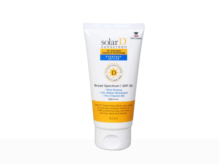 Solar D Sunscreen Everyday Active SPF 50 PA++++ – Advanced UV Defense for Active Lifestyles