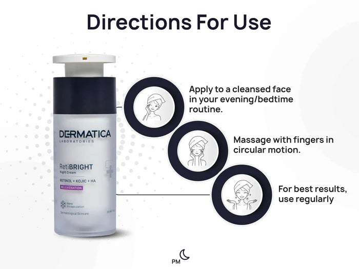 Dermatica RetiBright Night Cream – Advanced Retinol Brightening &amp; Skin Renewal Cream